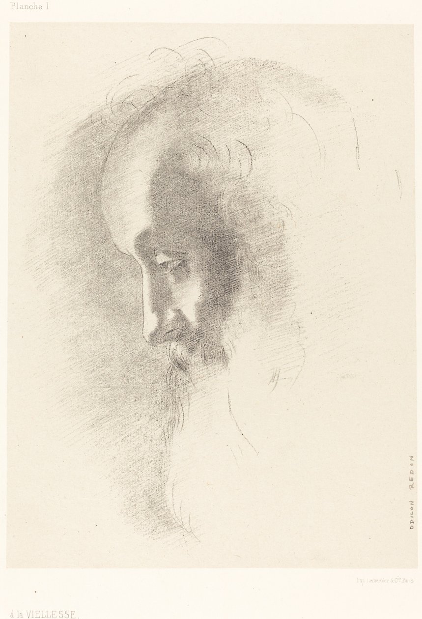 Op hoge leeftijd (To Old Age) door Odilon Redon