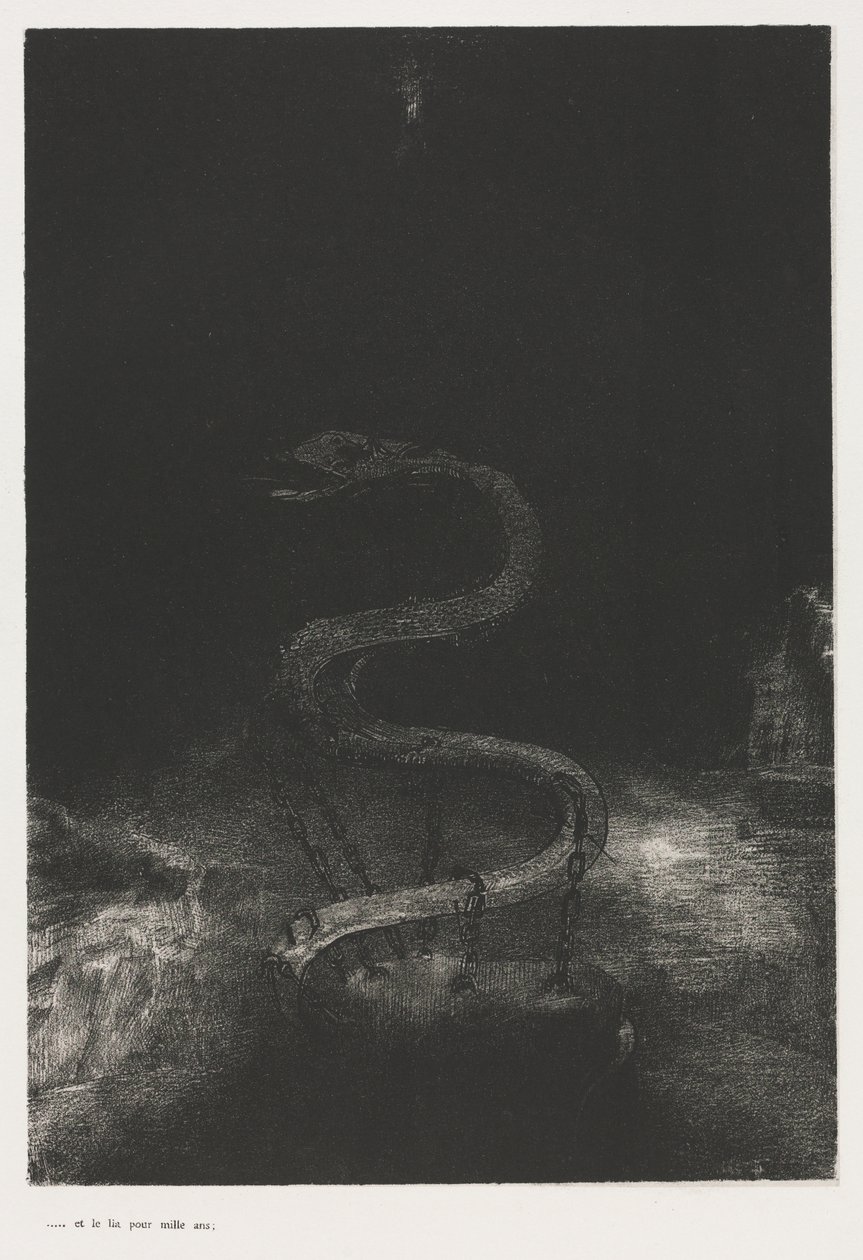 En Hij Bond Hem voor Duizend Jaar door Odilon Redon