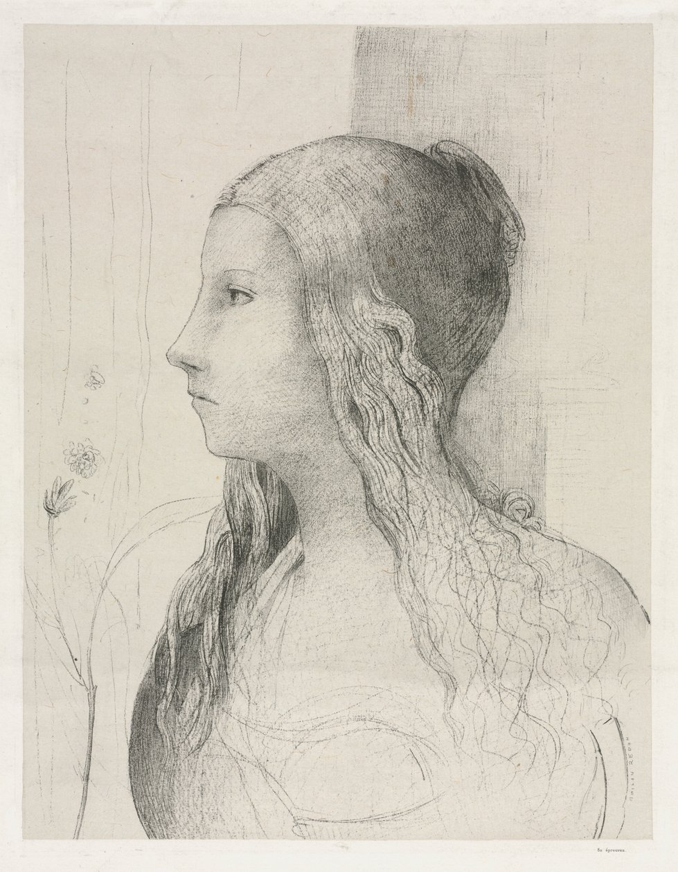 Brünhilde in Schemering van de Goden, 1894 door Odilon Redon