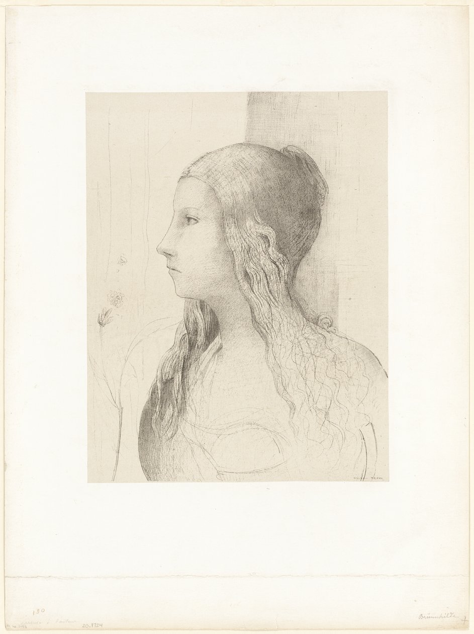 Brünnhilde (Schemering van de Goden) door Odilon Redon