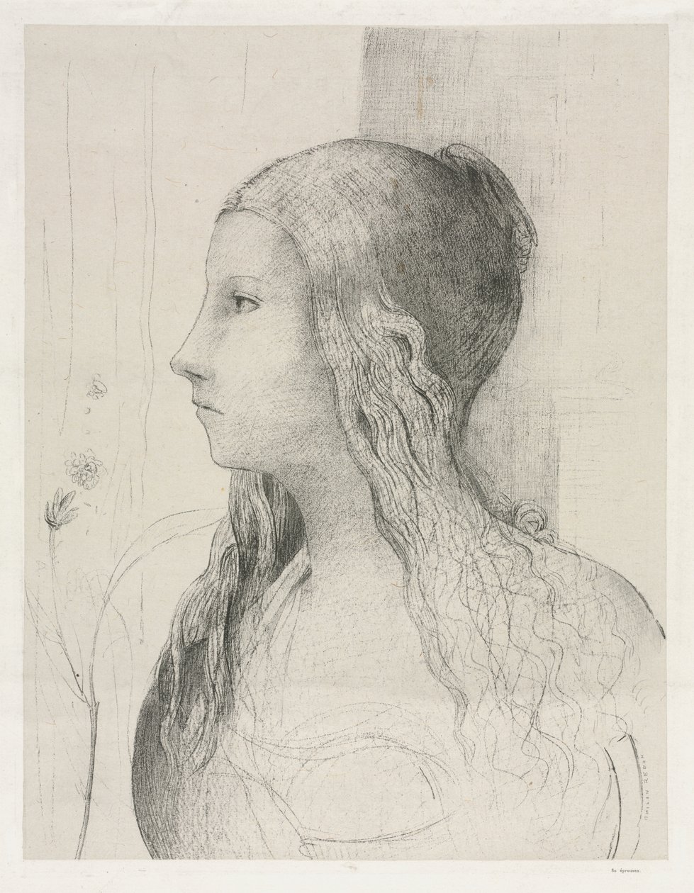 Brünnhilde in Schemering van de Goden door Odilon Redon