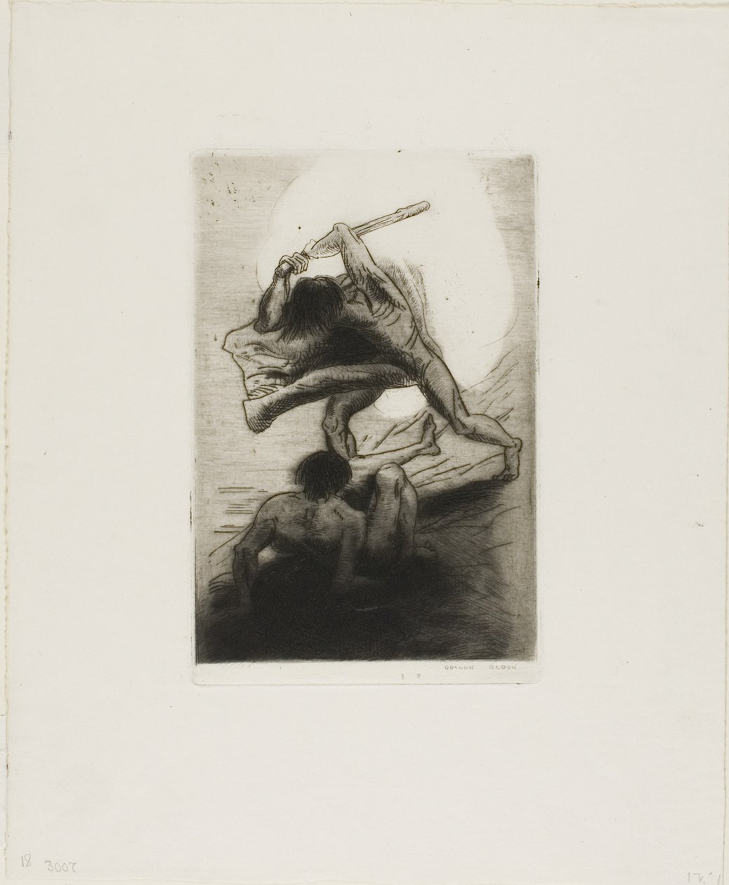 Kaïn en Abel door Odilon Redon