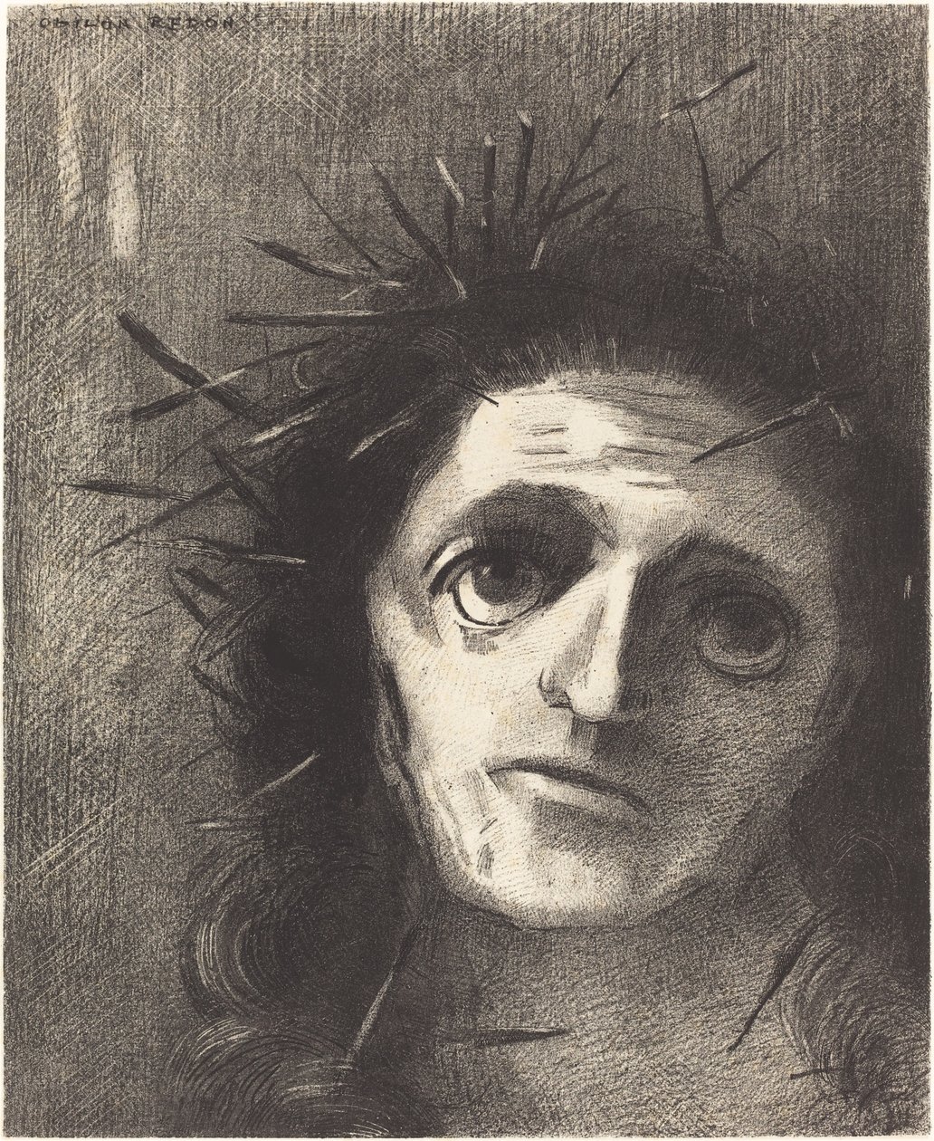 Christus door Odilon Redon