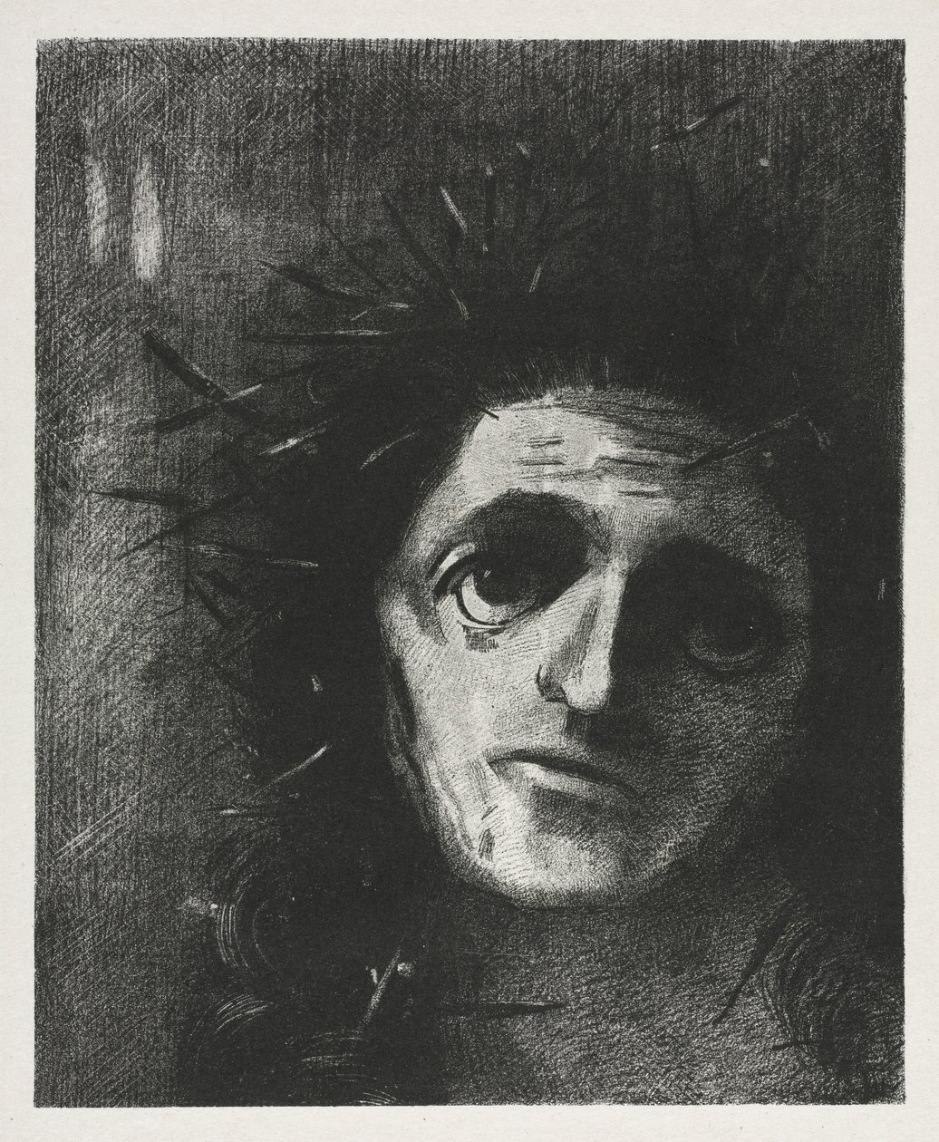 Christus, 1887 door Odilon Redon