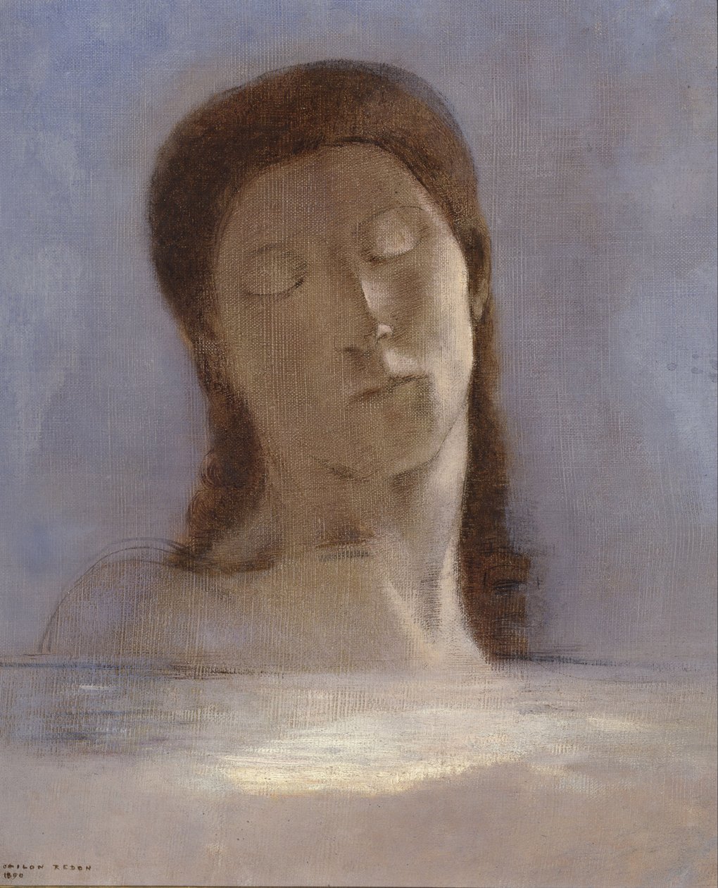 Gesloten Ogen door Odilon Redon