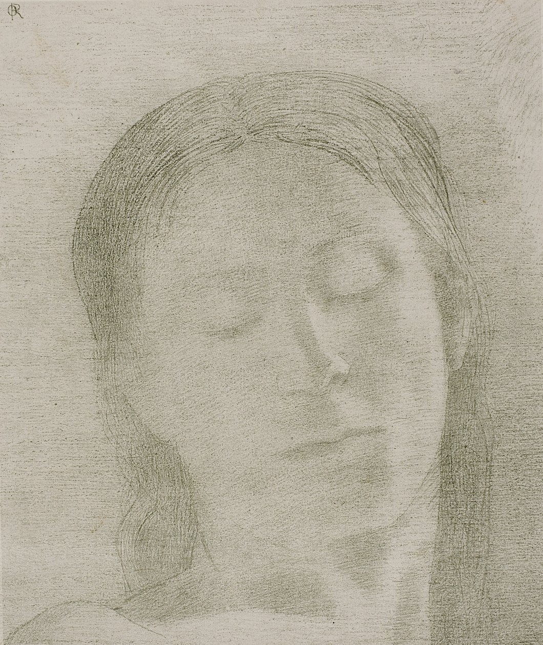 Gesloten Ogen door Odilon Redon