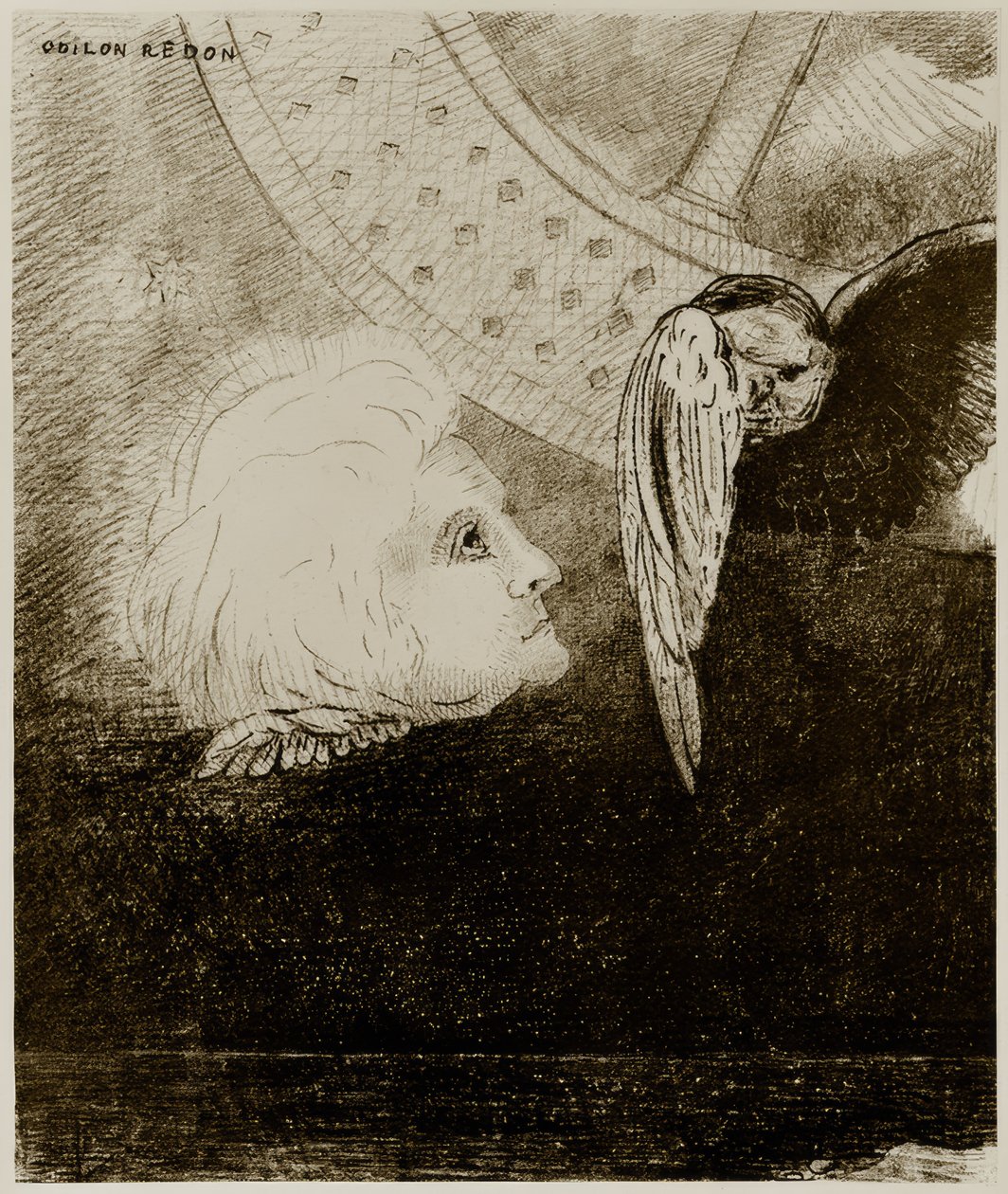 Het wiel door Odilon Redon