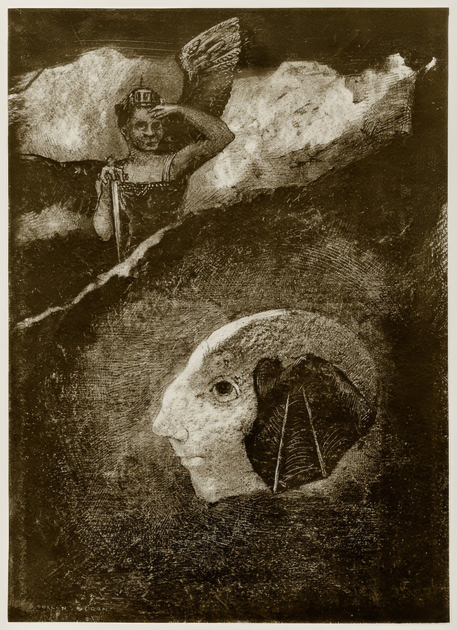 Het voorgeborchte door Odilon Redon
