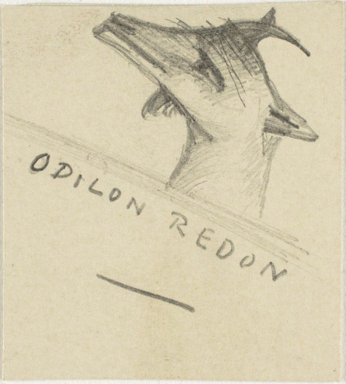 Geit door Odilon Redon