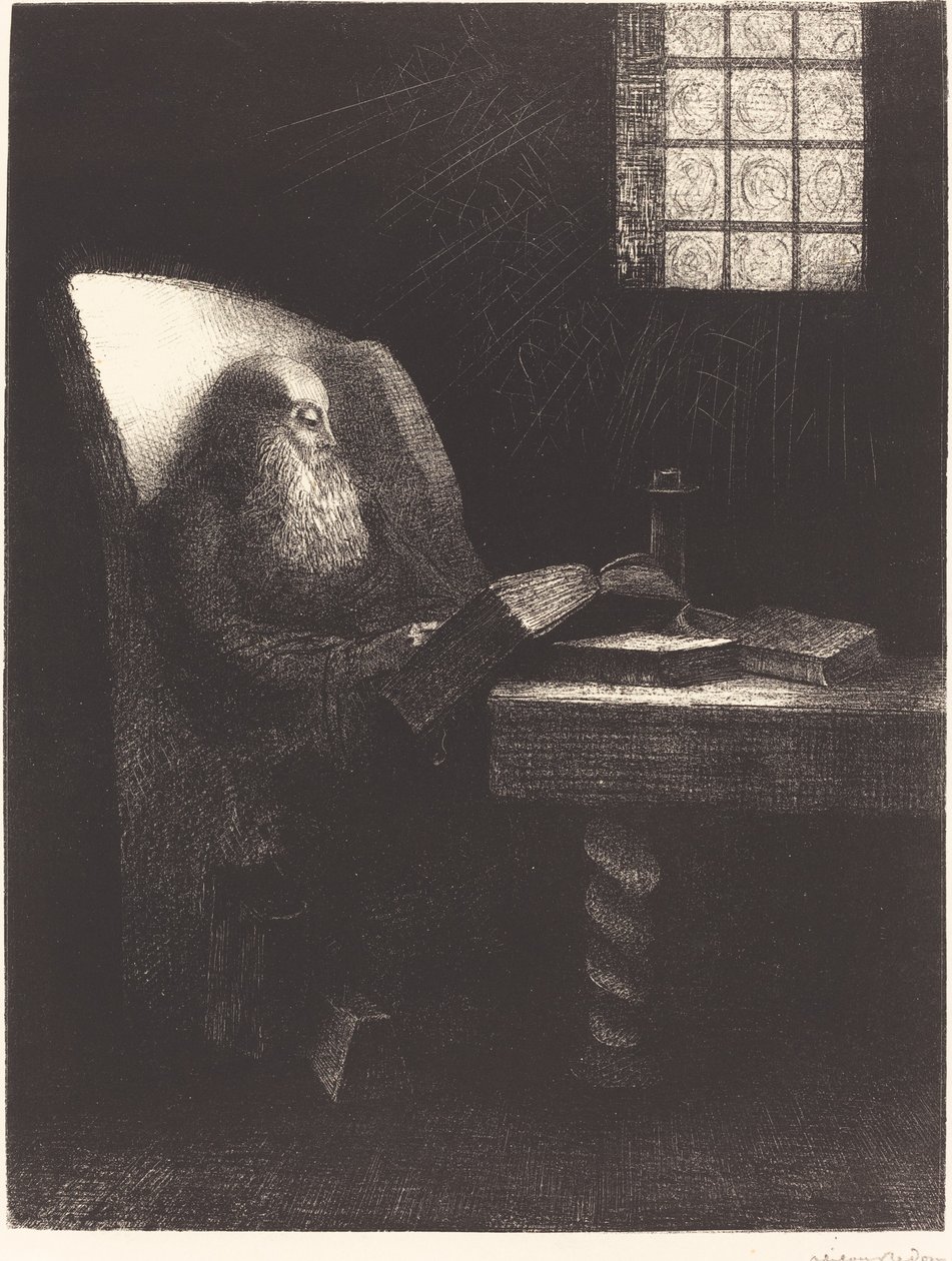 De lezer door Odilon Redon