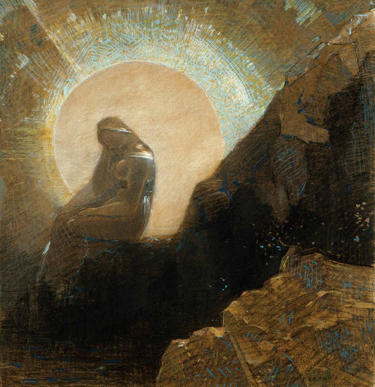 Melancholie door Odilon Redon