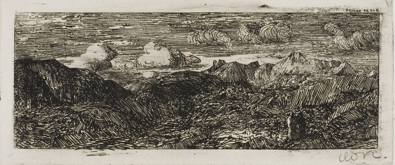 Berglandschap door Odilon Redon