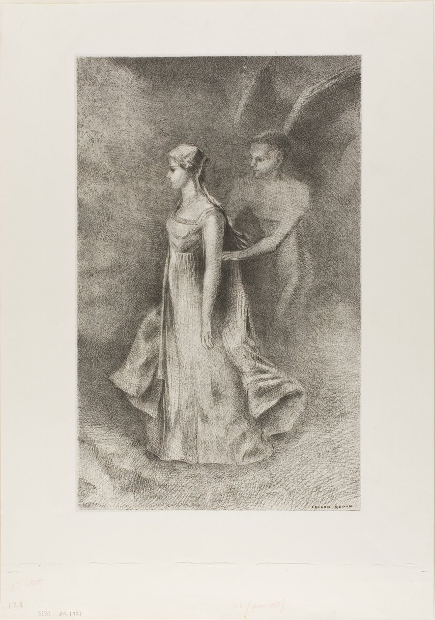 Obsession door Odilon Redon