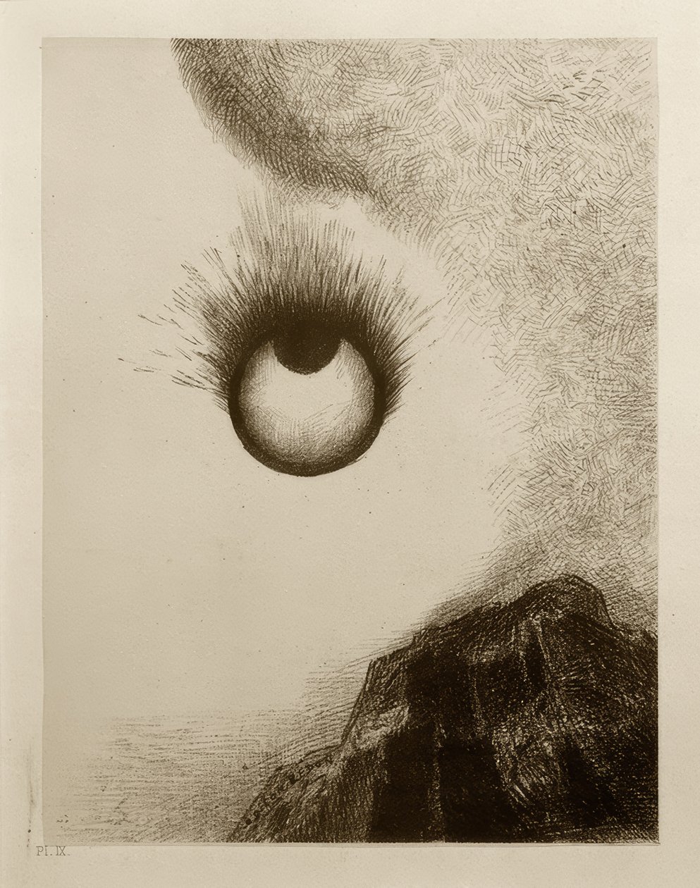 Overal schitteren de ogen door Odilon Redon