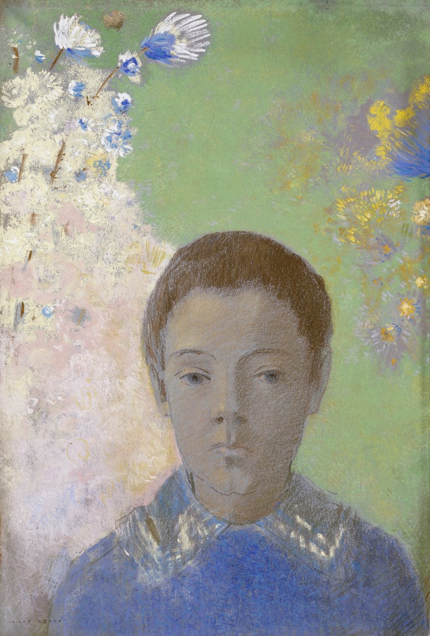 Portret van Ari Redon door Odilon Redon