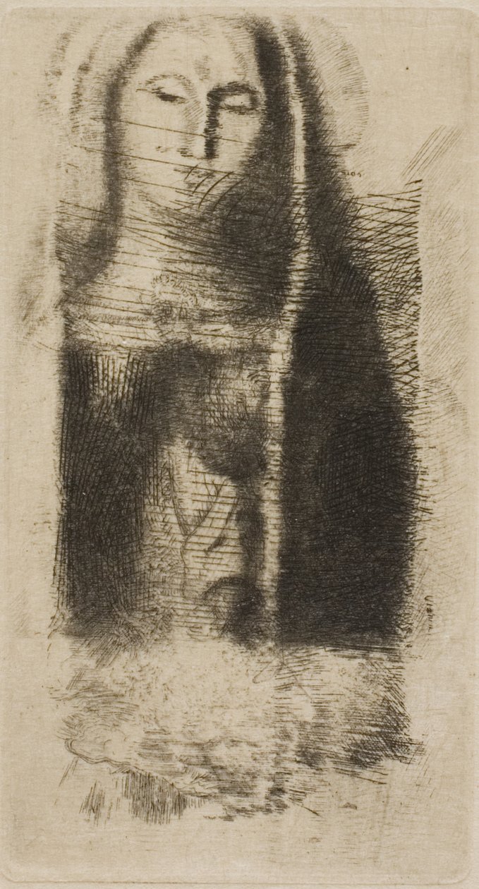 Prinses Maleine (De kleine Madonna) door Odilon Redon