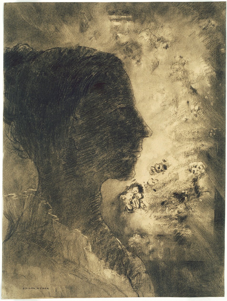 Profiel van Shadow door Odilon Redon