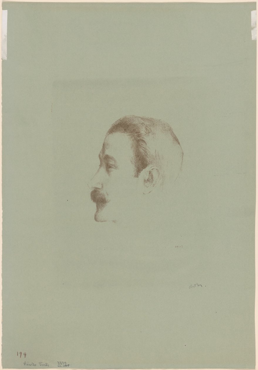 Ricardo Viñes door Odilon Redon