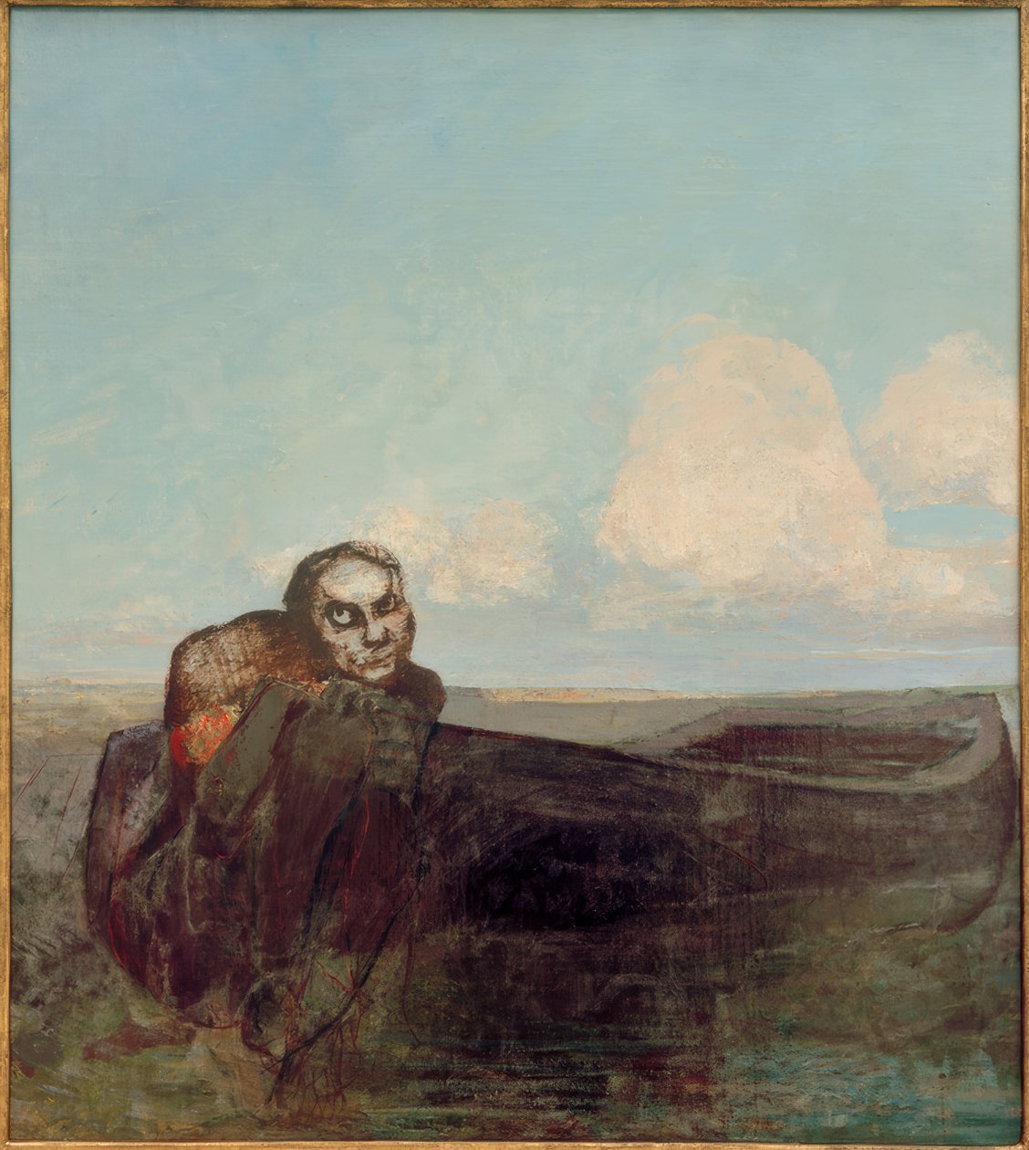 Engel van het lot door Odilon Redon