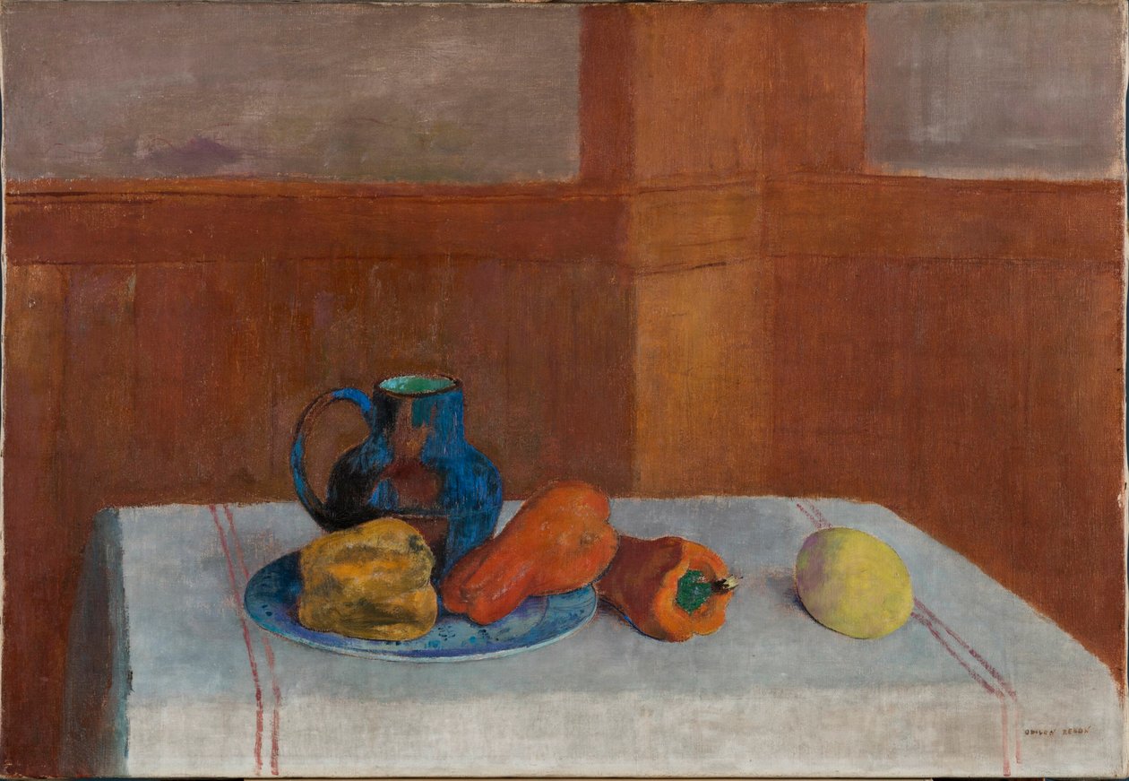 Stilleven, ca. 1901 door Odilon Redon