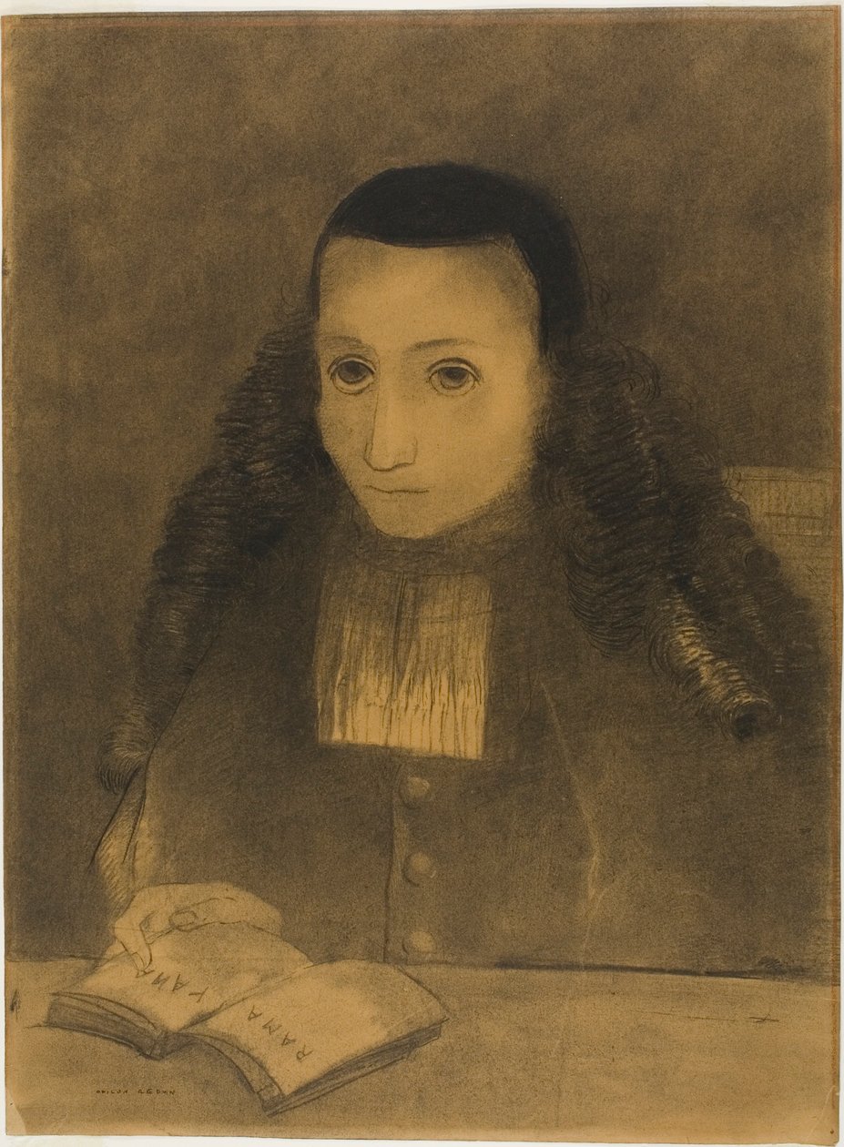 De kleine abt leest de Ramayana door Odilon Redon