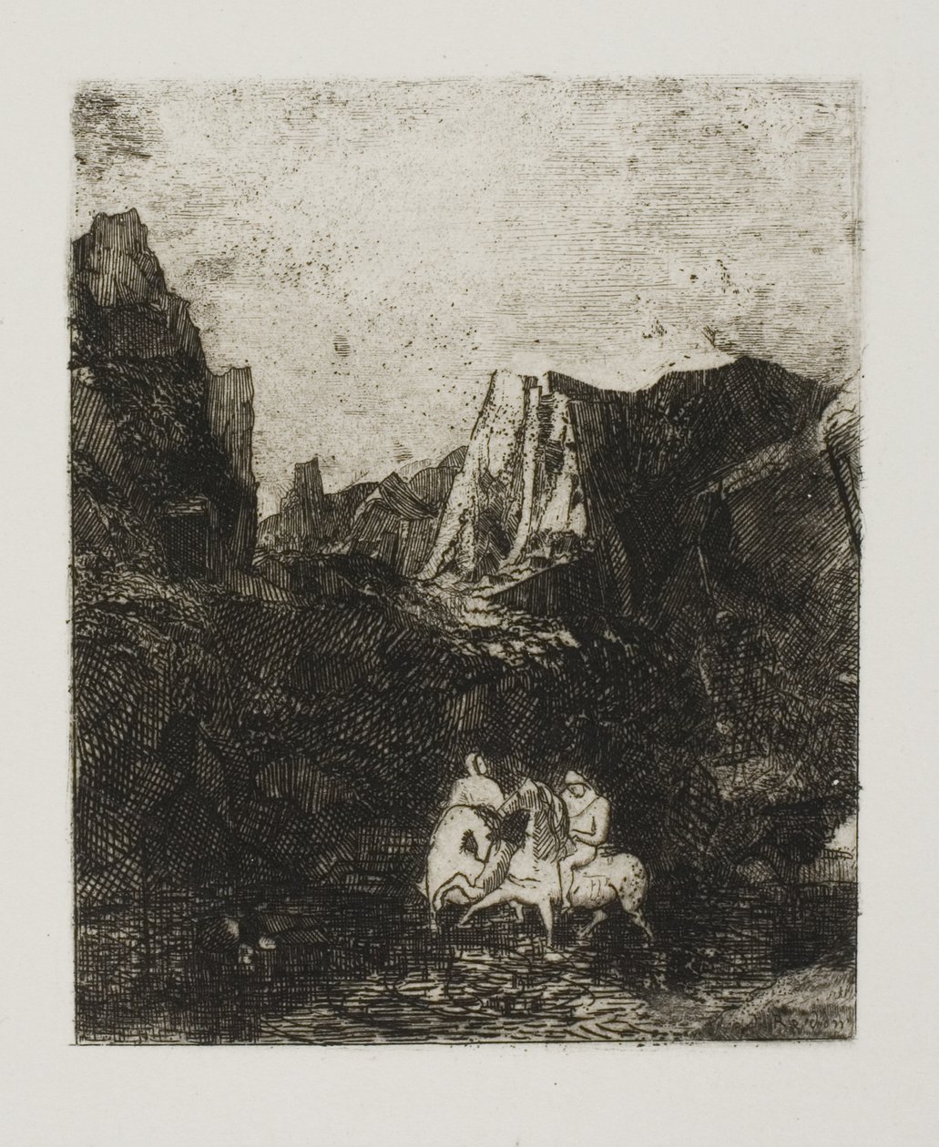 De Twee Kleine Ruiters door Odilon Redon