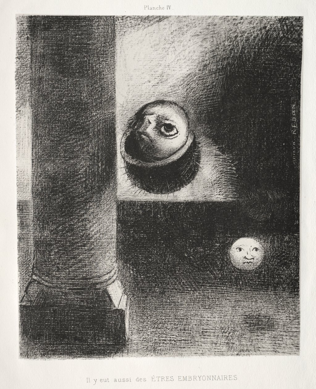 Er Waren Ook Embryonale Wezens door Odilon Redon
