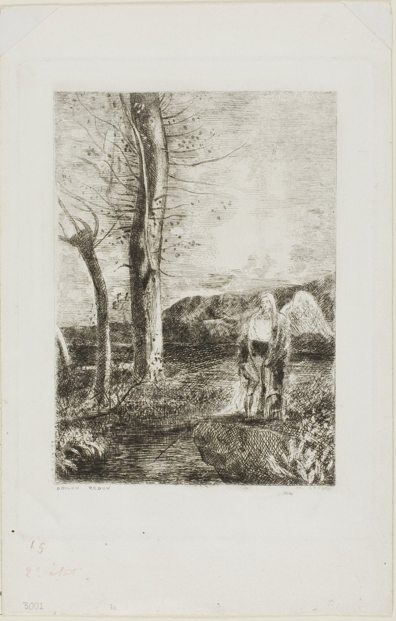 Tobias door Odilon Redon