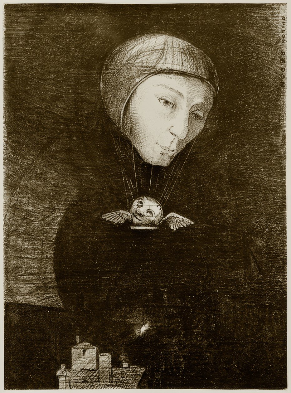 Trieste klim door Odilon Redon
