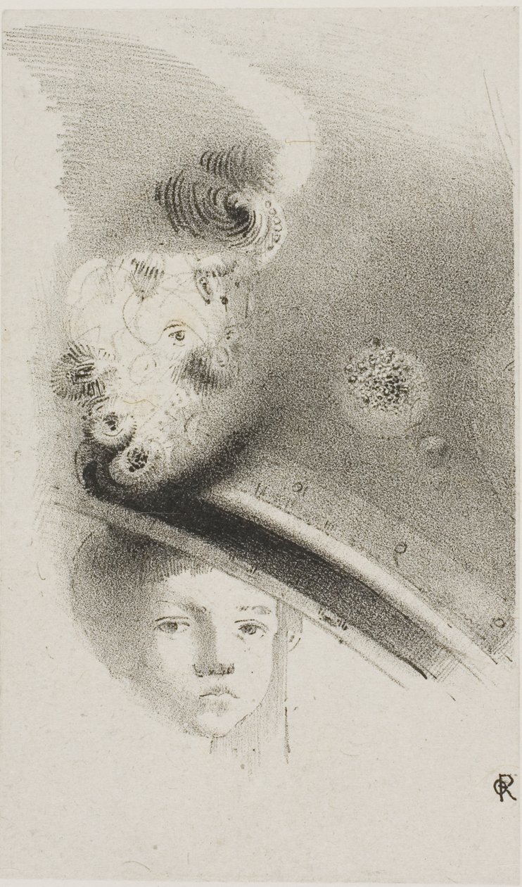 Ongenoemde Proeflithografie door Odilon Redon