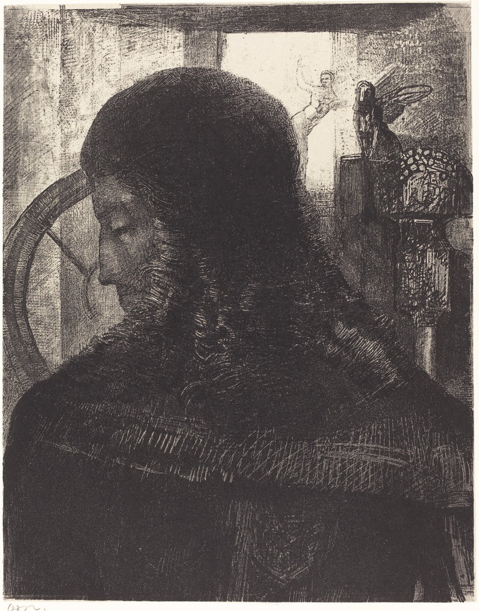 Oude ridder door Odilon Redon