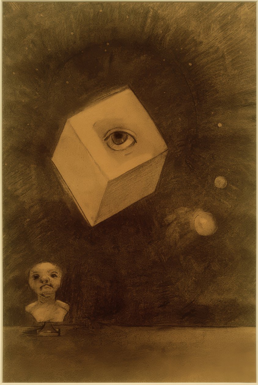 Dobbelsteen door Odilon Redon