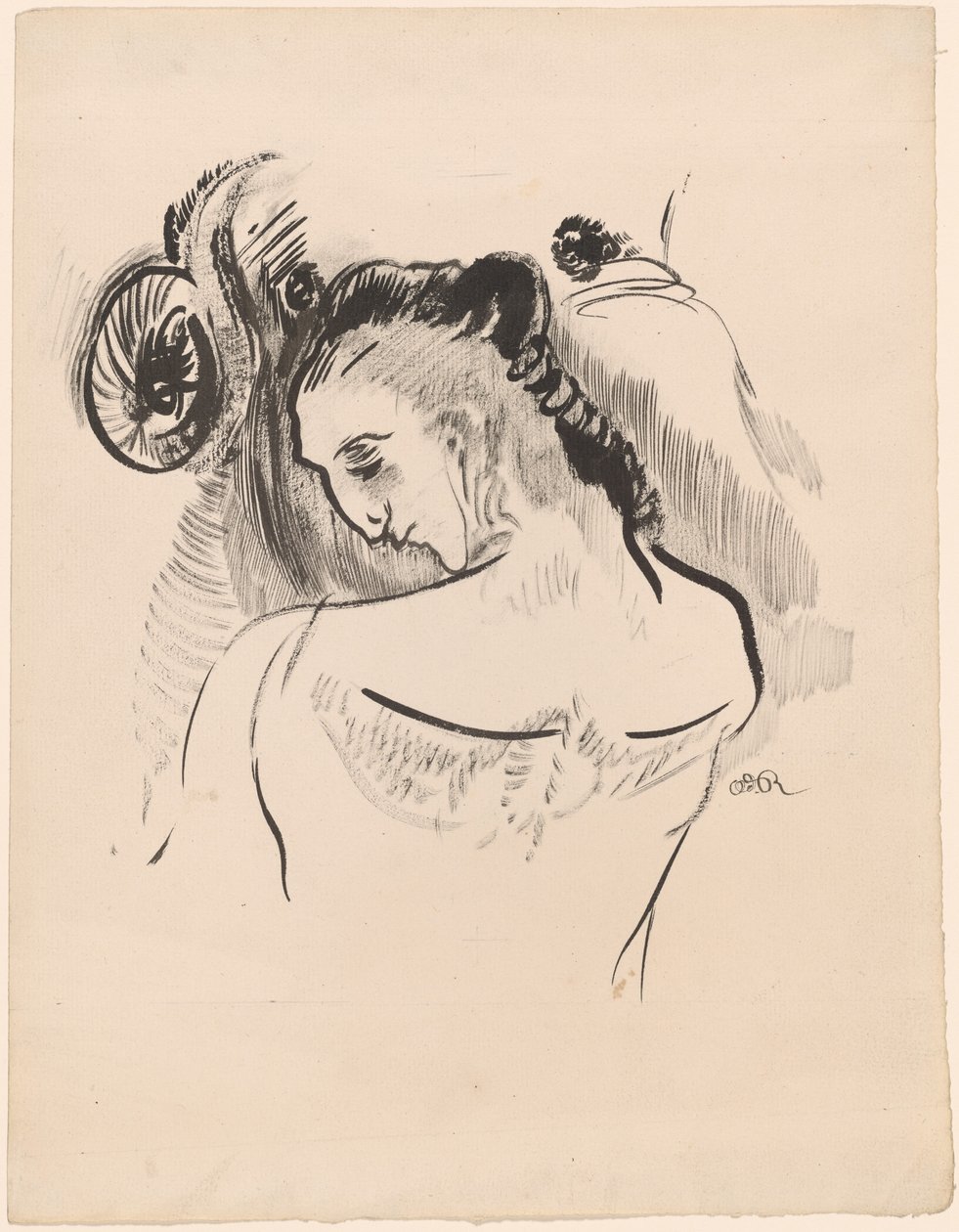 Jonge Man (Jeune Homme) door Odilon Redon