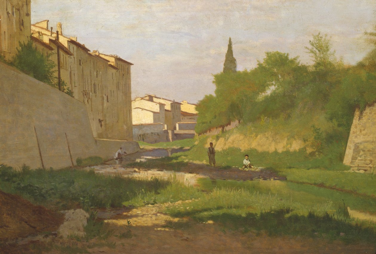 Il Mugnone door Odoardo Borrani