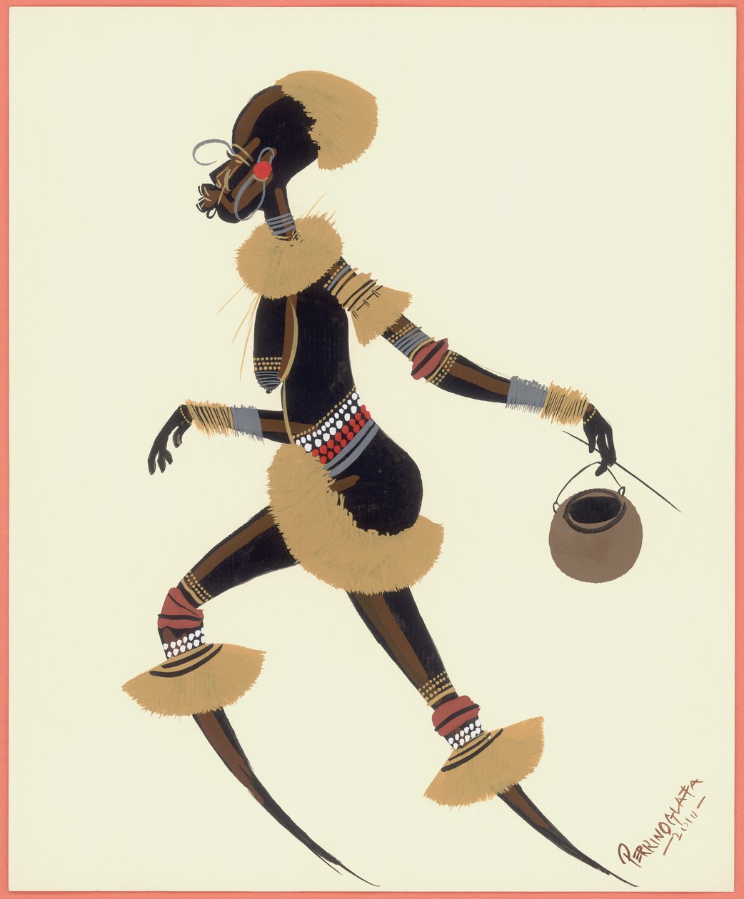 Raffia Vrouw, 2010 door Oglafa Ebitari Perrin