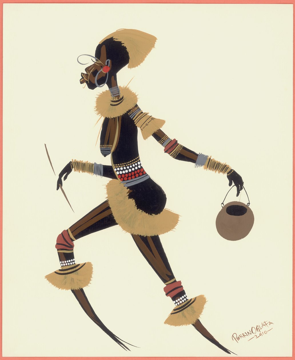 Raffia Vrouw, 2010 door Oglafa Ebitari Perrin