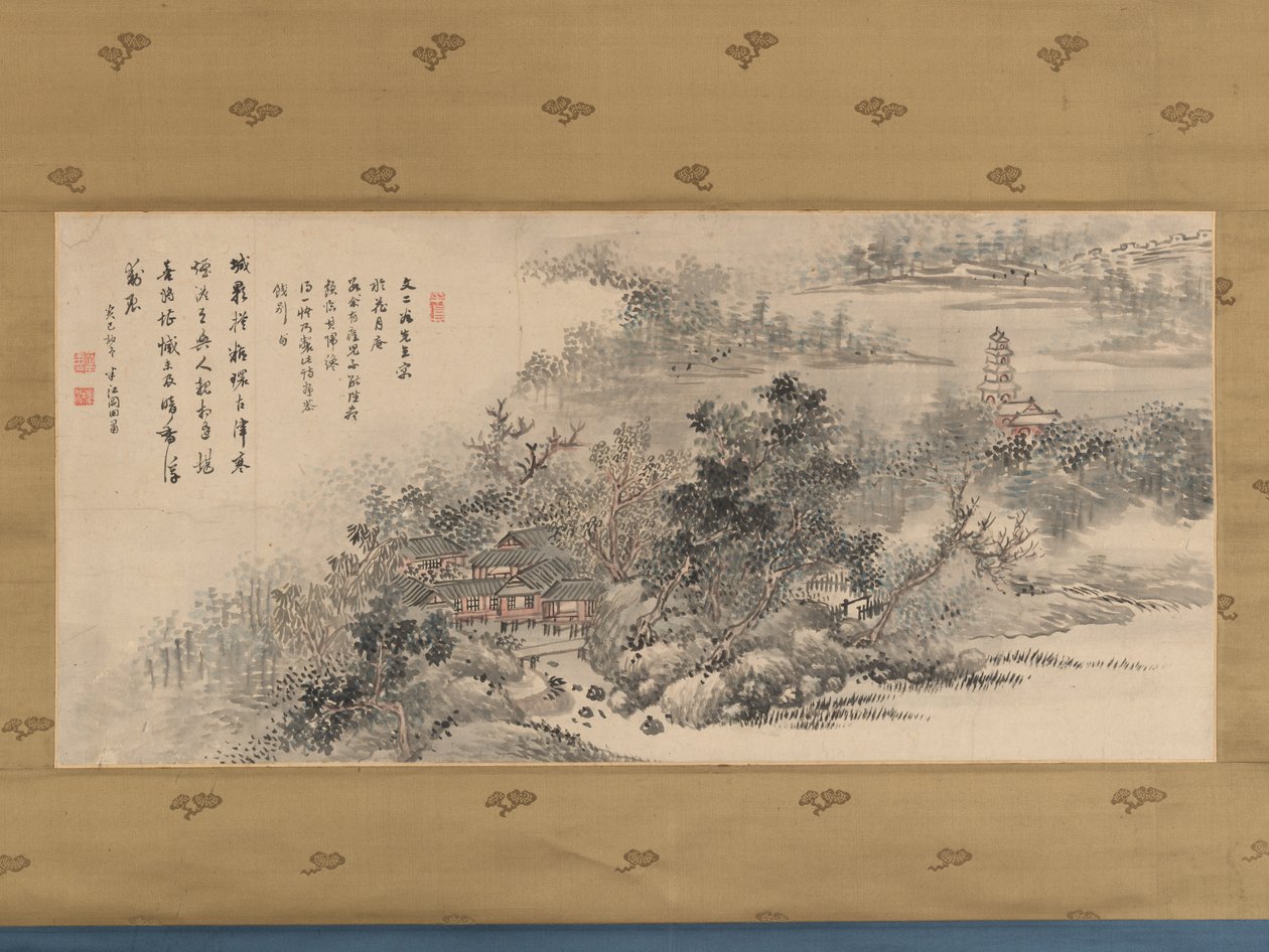 Afscheidsgeschenk aan Tani Bunji, 1833 door Okada Hanko