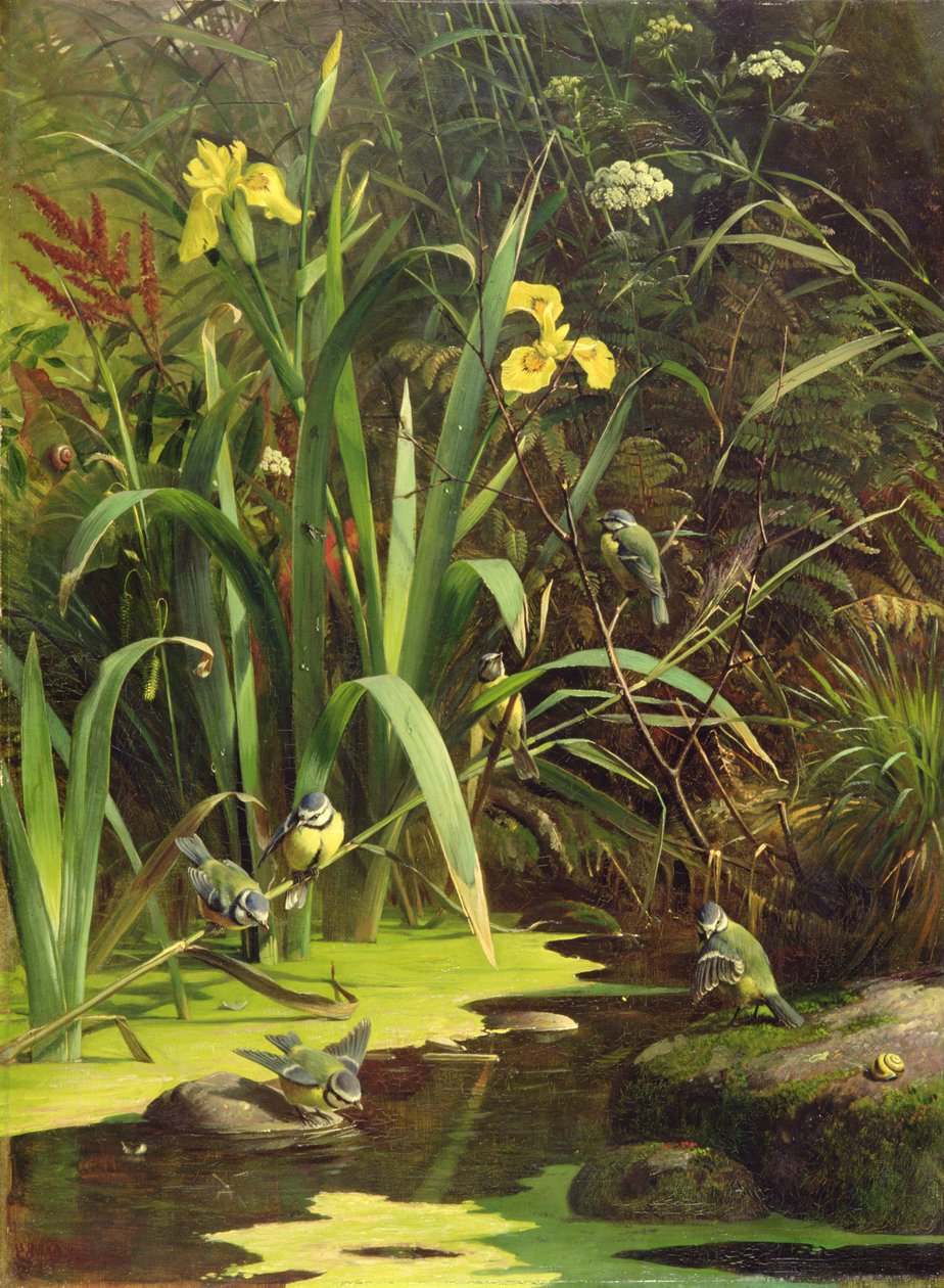 Bad tijd, 1884 door Olaf August Hermansen