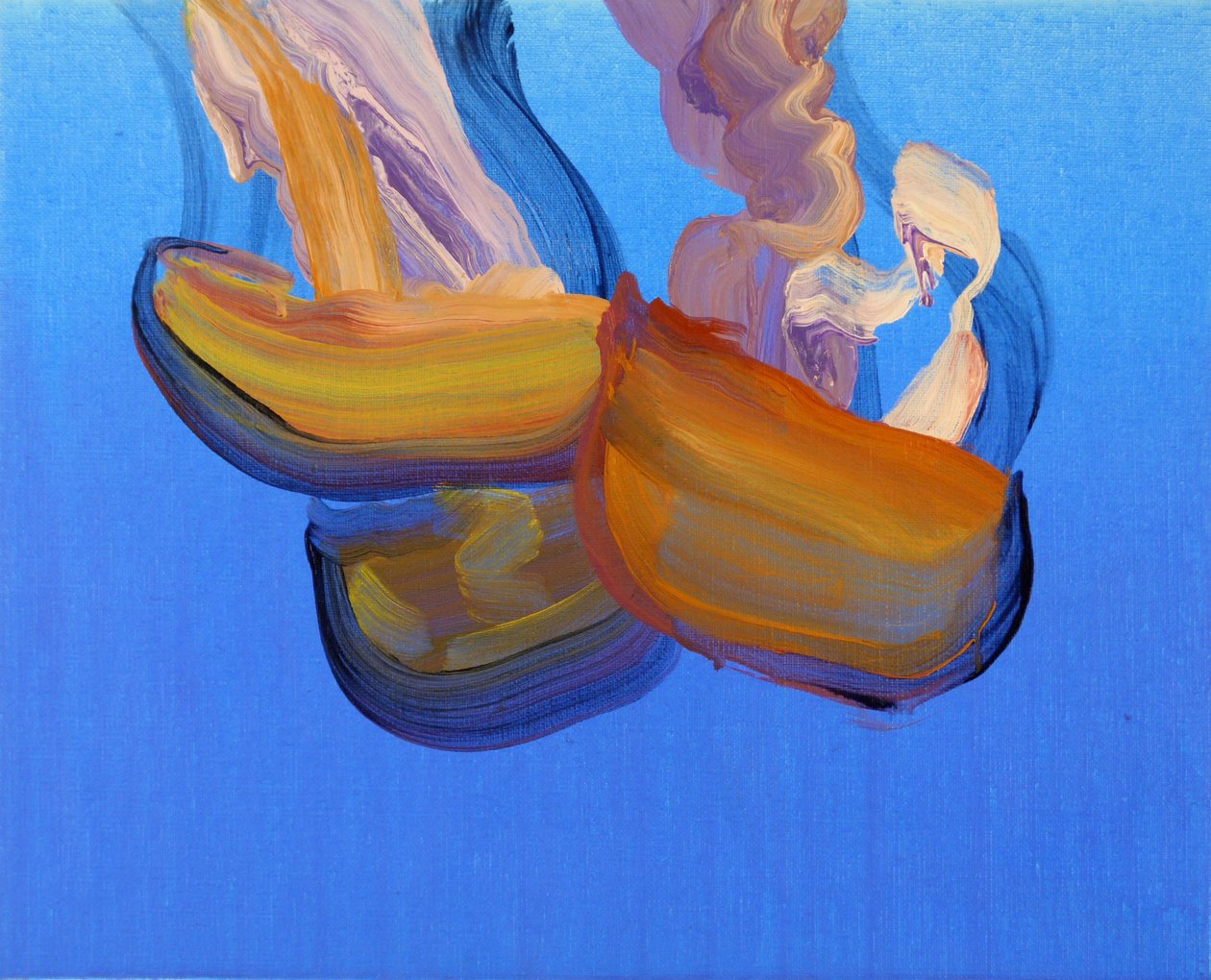 Méduses 6, 2013 (acryl op doek) door Olivier Morel