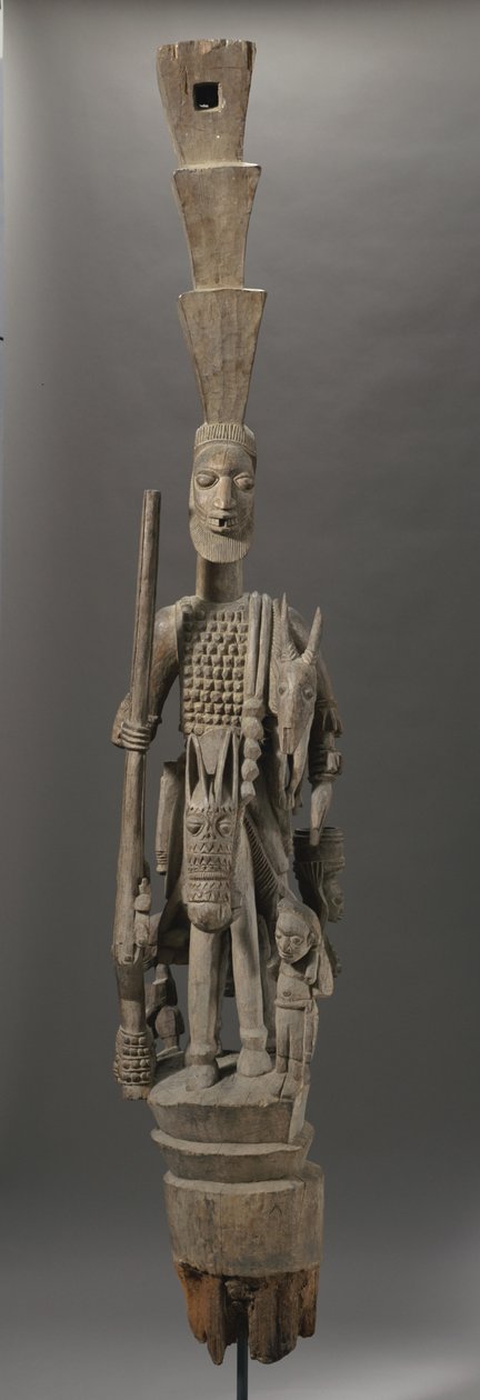 Yoruba veranda post, Nigeria door Olowe of Ise