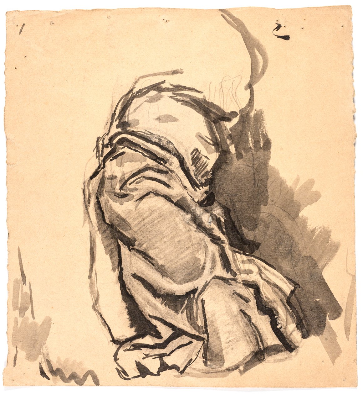 Draperijstudie door Oluf Hartmann