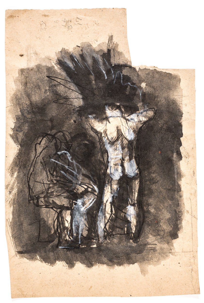 Studie voor "Daedalus en Icarus" door Oluf Hartmann