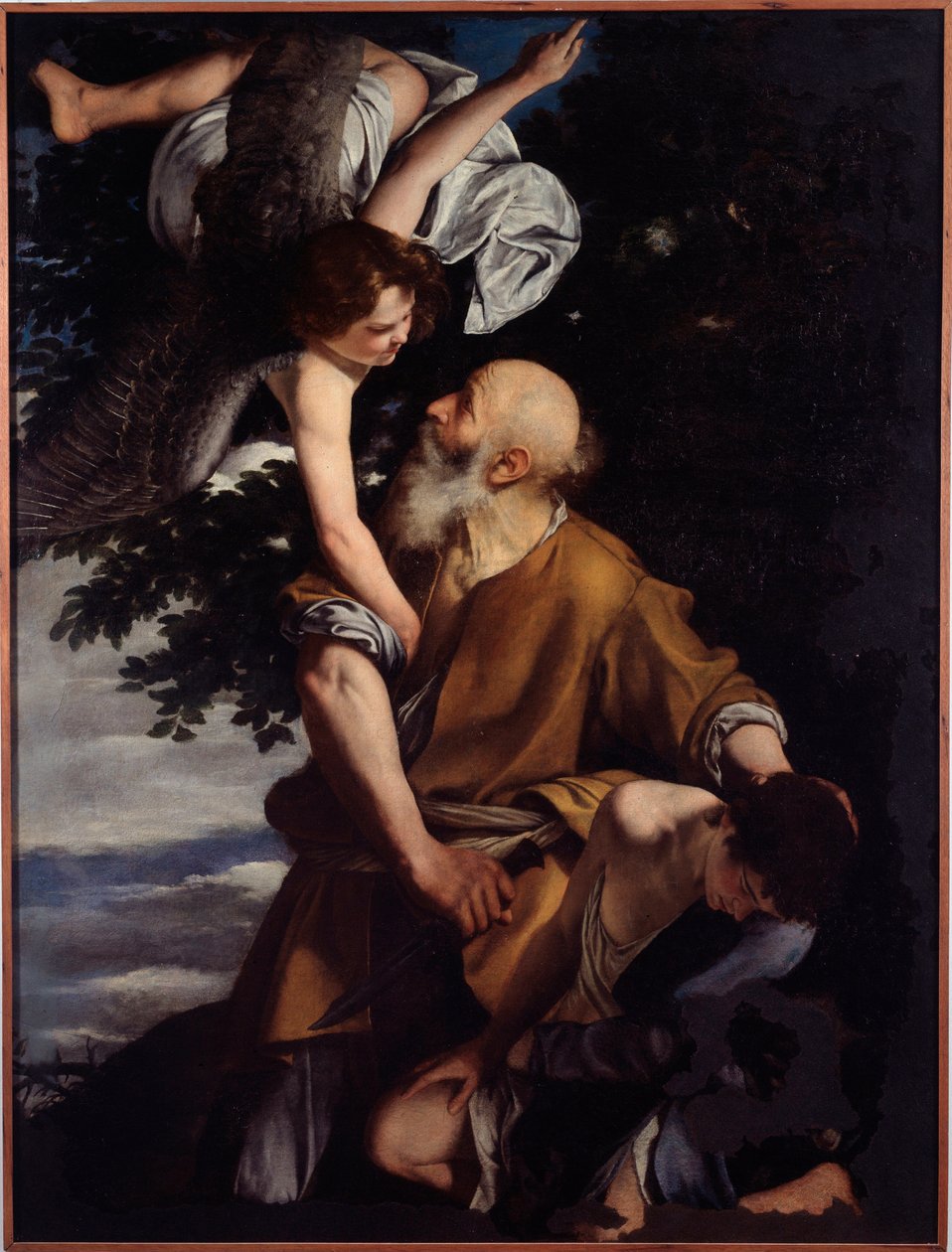 Binding van Isaac door Orazio Gentileschi