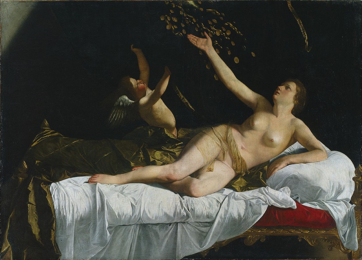 Danaë door Orazio Gentileschi