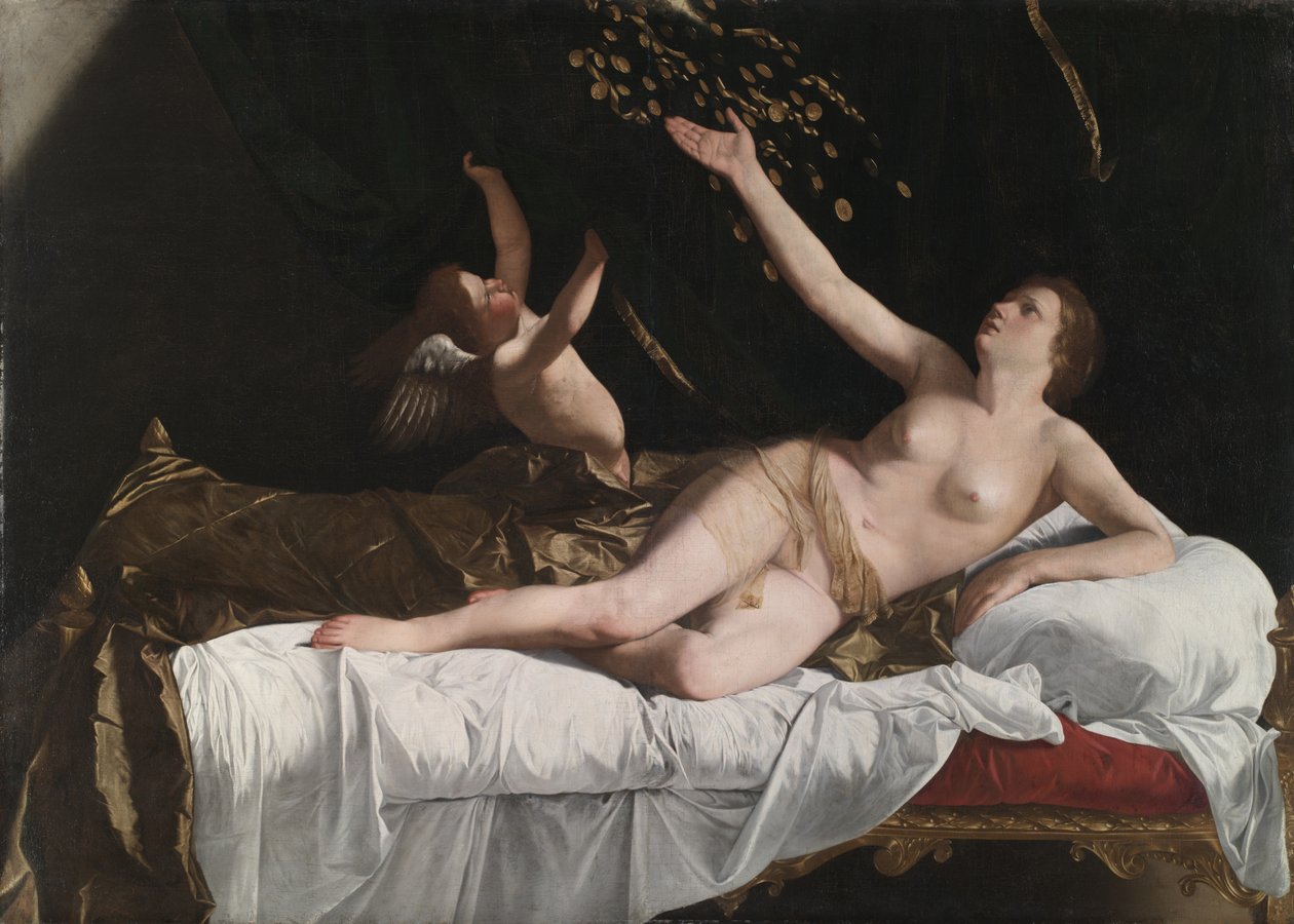 Danaë, ca. 1623 door Orazio Gentileschi