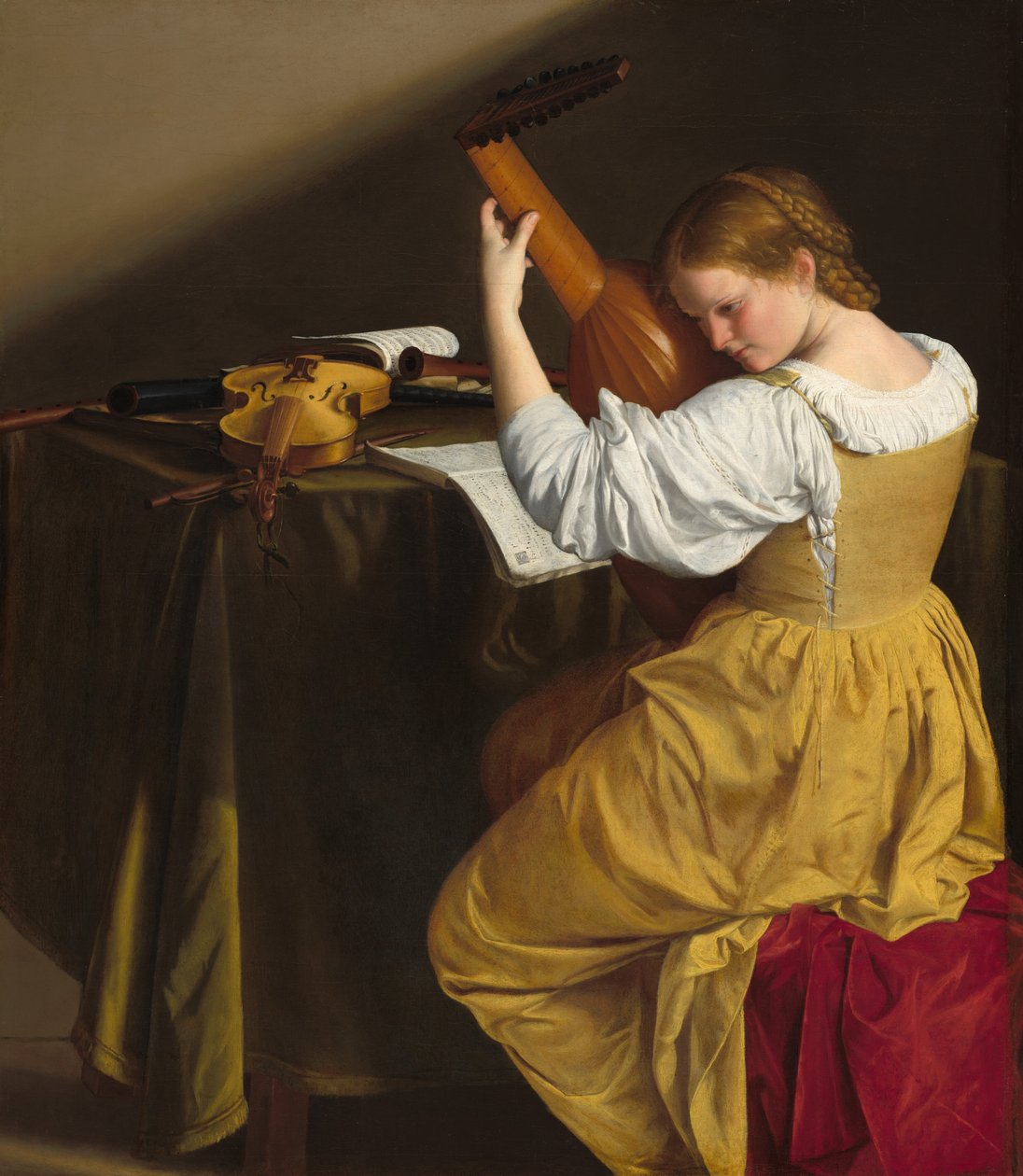 De Luitspeler door Orazio Gentileschi