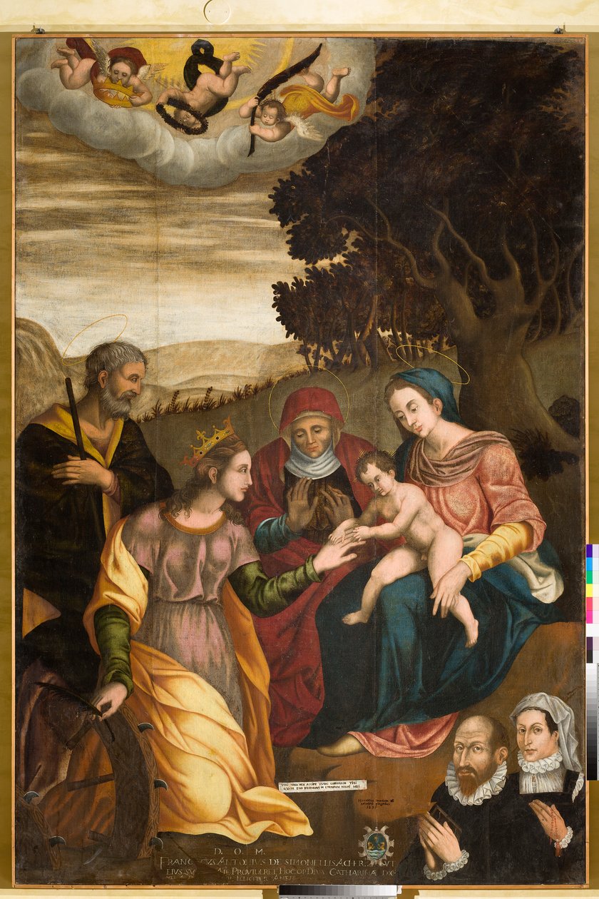 Huwelijk van St. Catherine door Orazio da Spinazzola Iacobetta