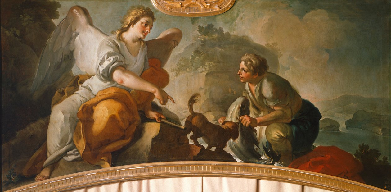 Tobias en de Engel door Oronzo Tiso