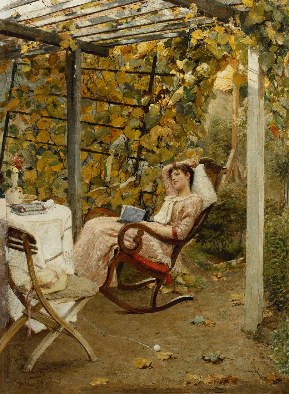 In de Pergola, 1894 door Oscar Bluhm