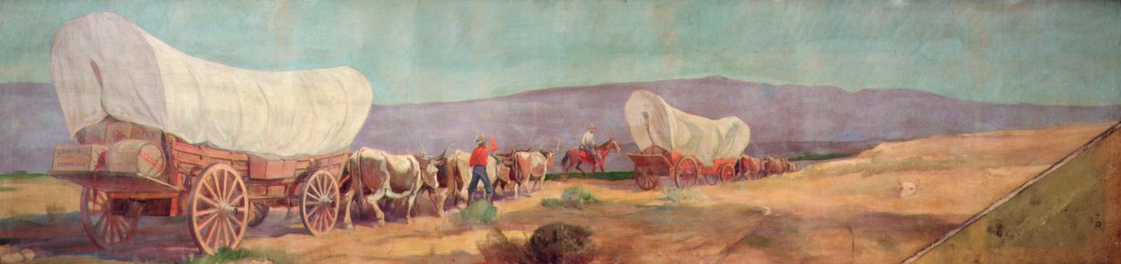 Anheuser-Busch Wagon Train door Oscar Edward Berninghaus